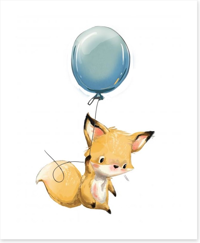 Fox and balloon