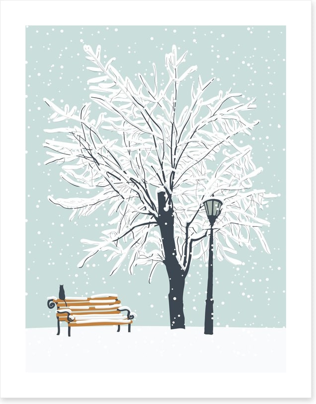 Watching the snow