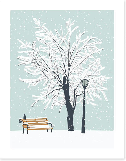 Watching the snow