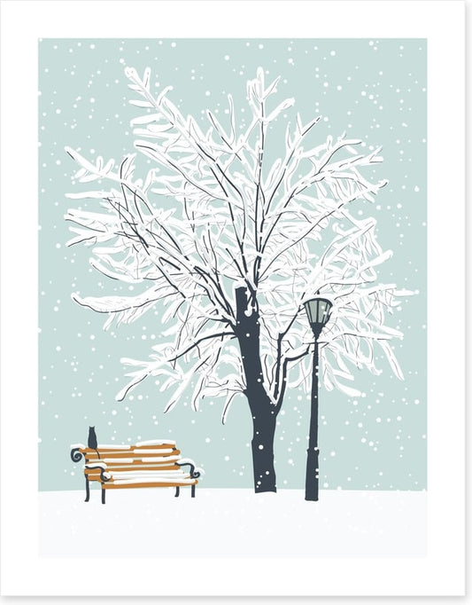 Watching the snow
