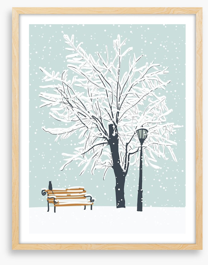 Watching the snow