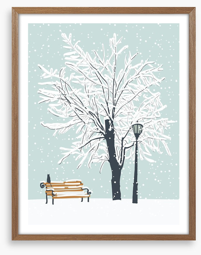 Watching the snow