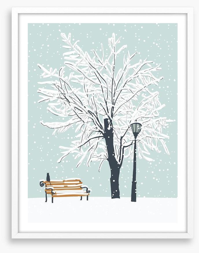 Watching the snow