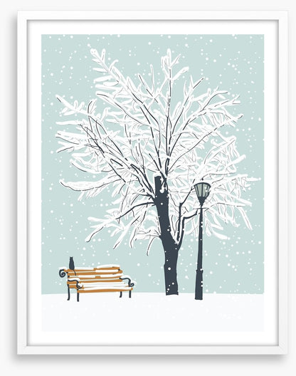 Watching the snow