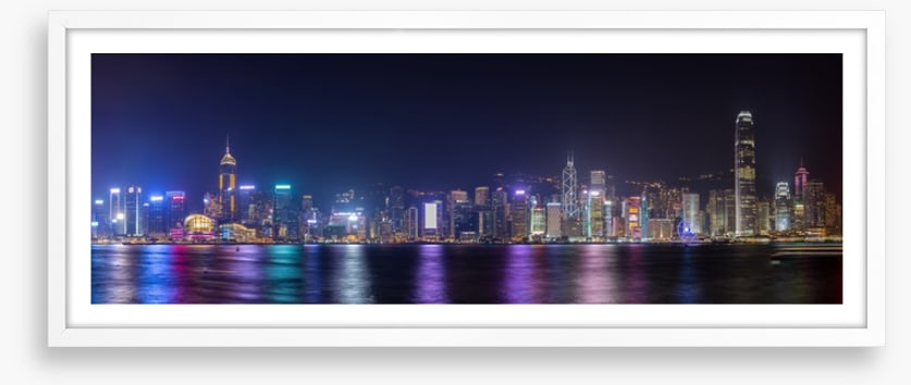 Hong Kong harbour skyline