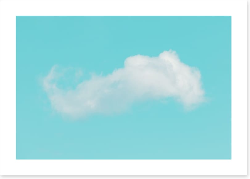 One fluffy cloud