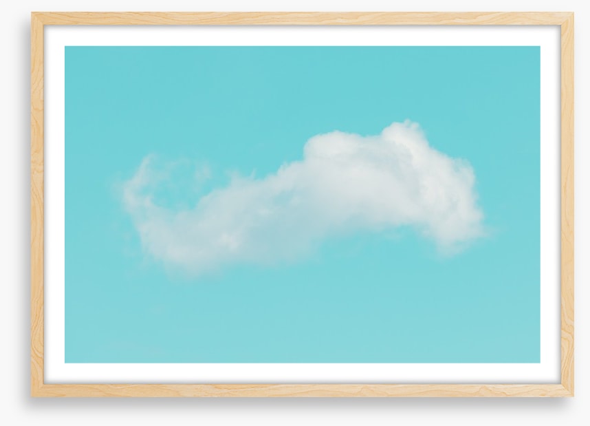 One fluffy cloud