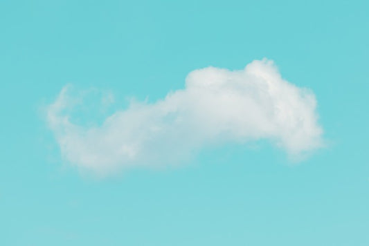 One fluffy cloud