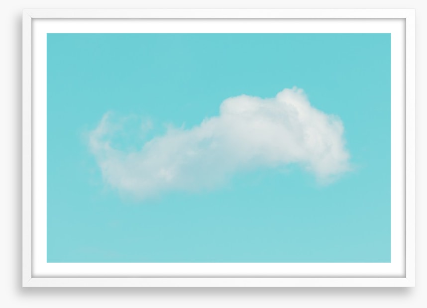 One fluffy cloud