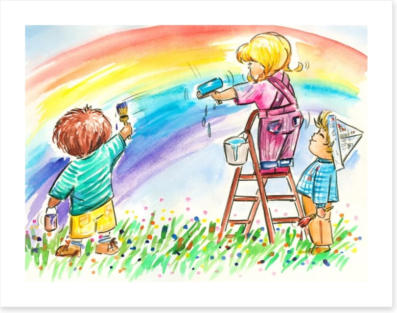 You can paint a rainbow