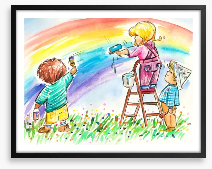 You can paint a rainbow