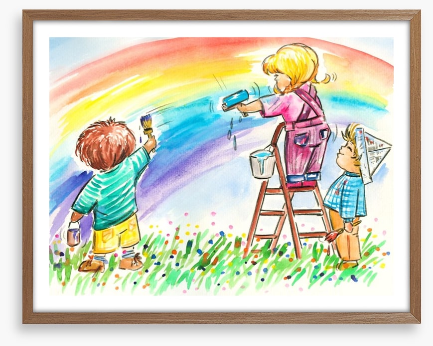 You can paint a rainbow