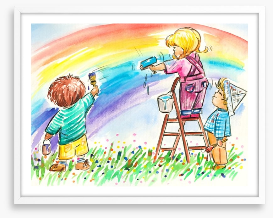 You can paint a rainbow