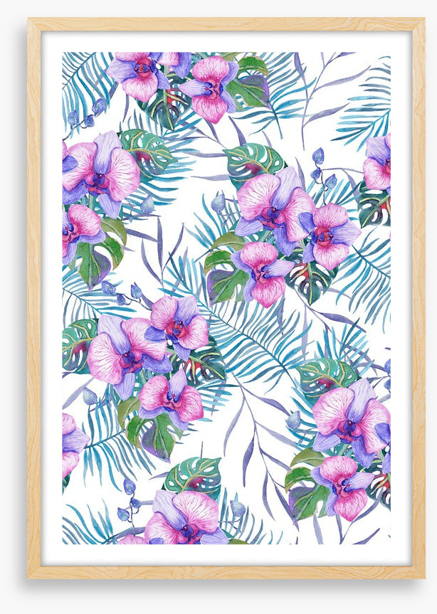 Orchids and palms