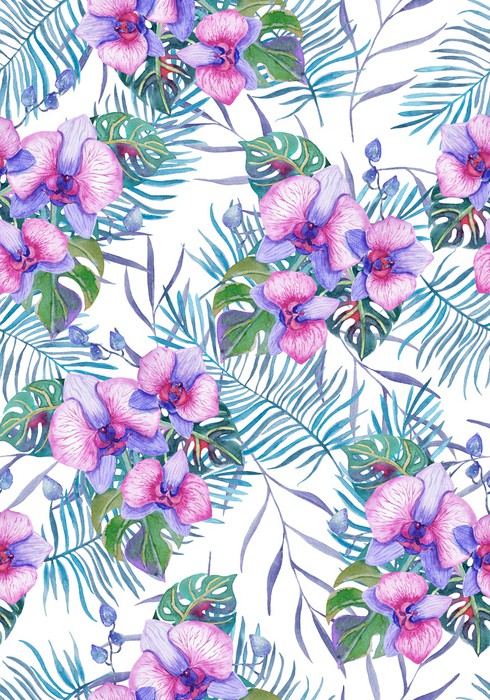 Orchids and palms