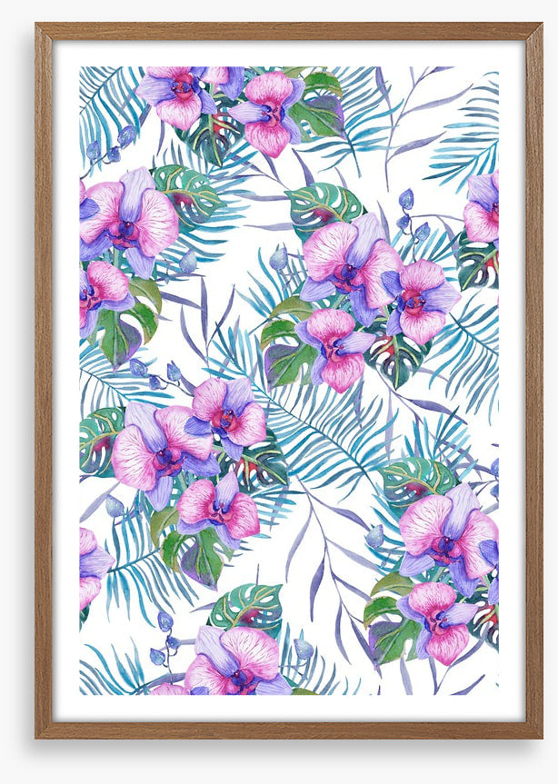 Orchids and palms