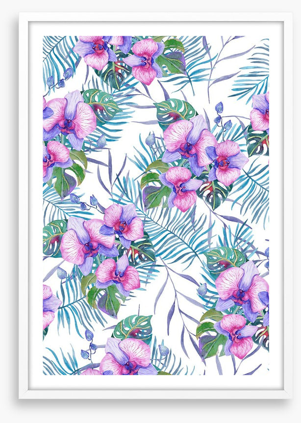 Orchids and palms