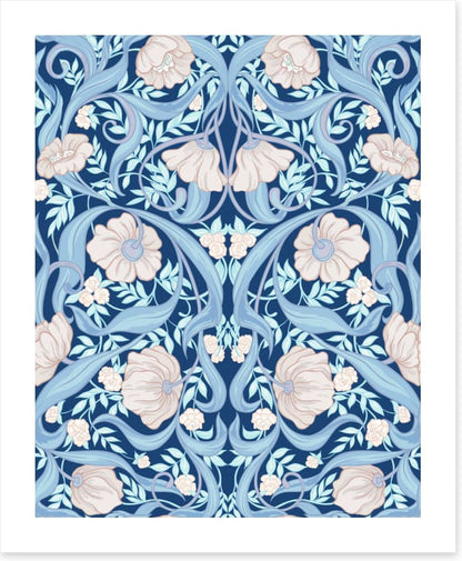 Nouveau in blue