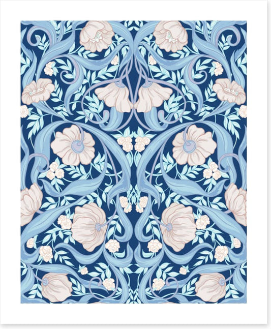 Nouveau in blue