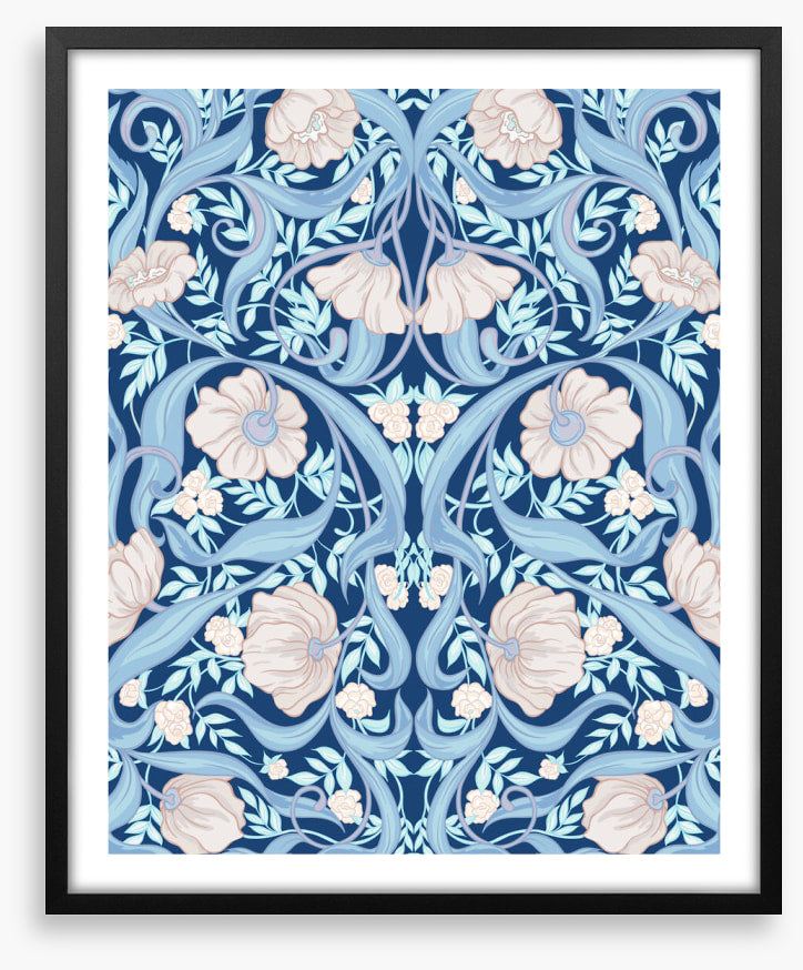 Nouveau in blue