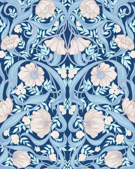 Nouveau in blue