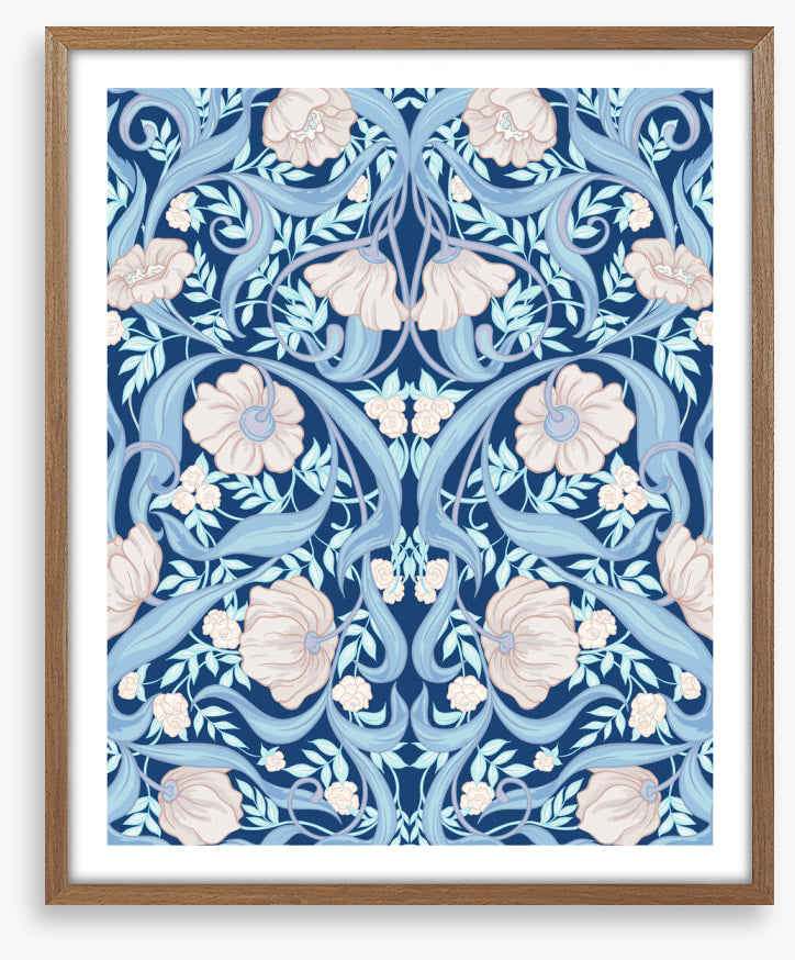 Nouveau in blue