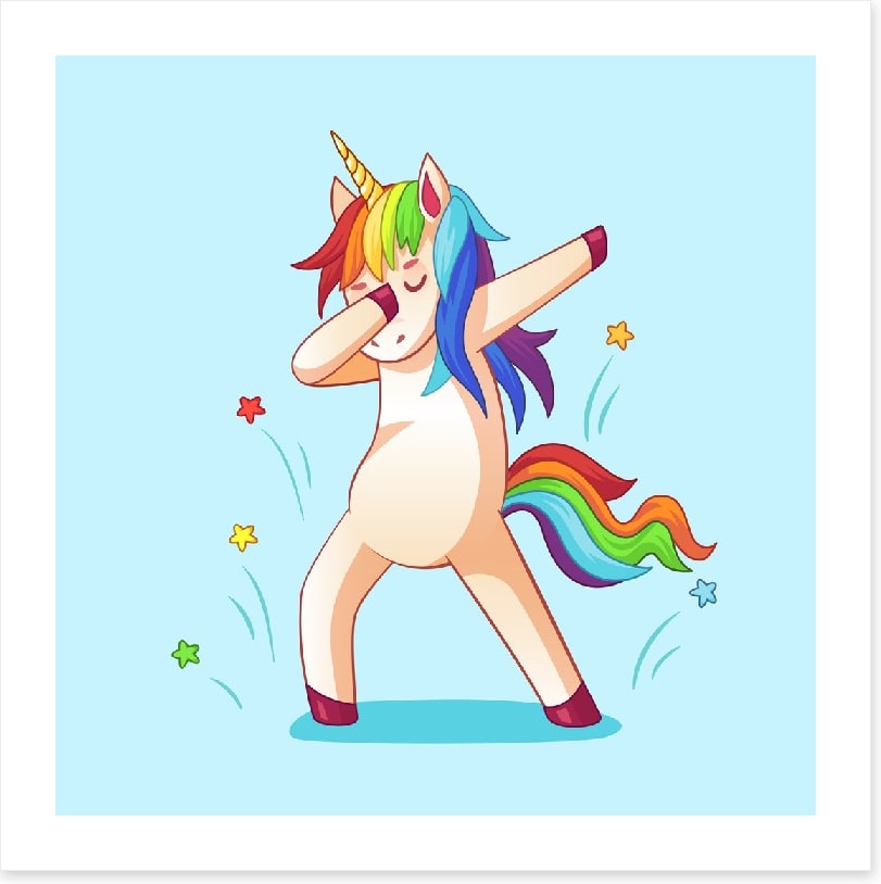 Dab dancing unicorn