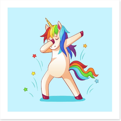 Dab dancing unicorn
