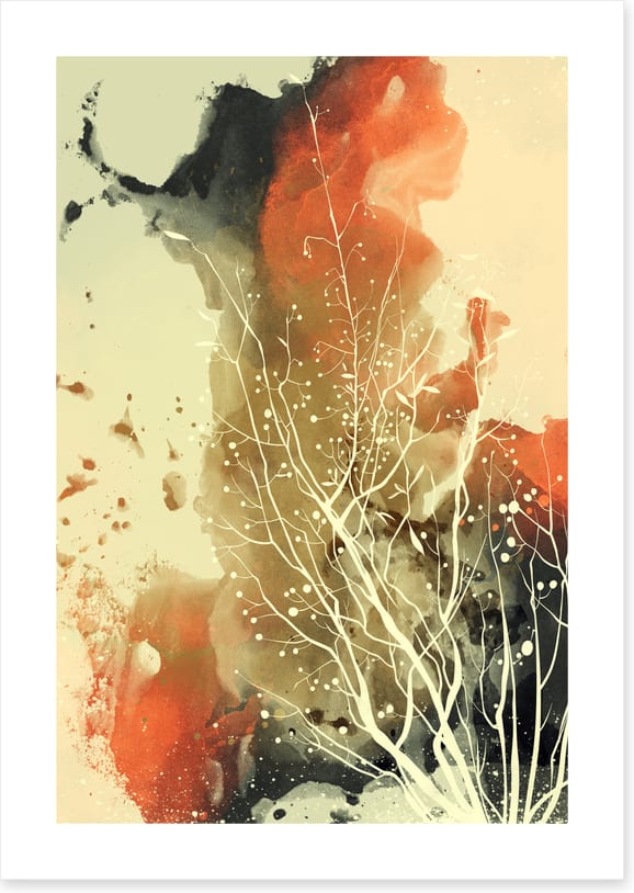 Fall on fire