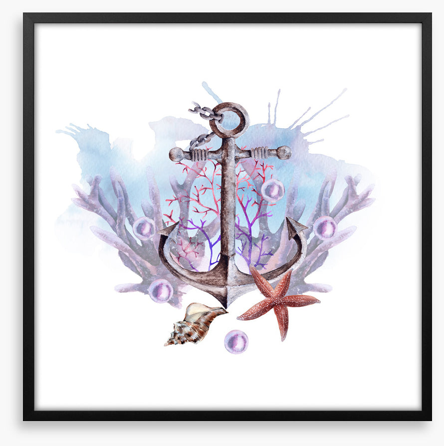 Anchor in the coral