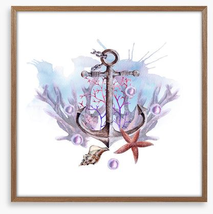 Anchor in the coral