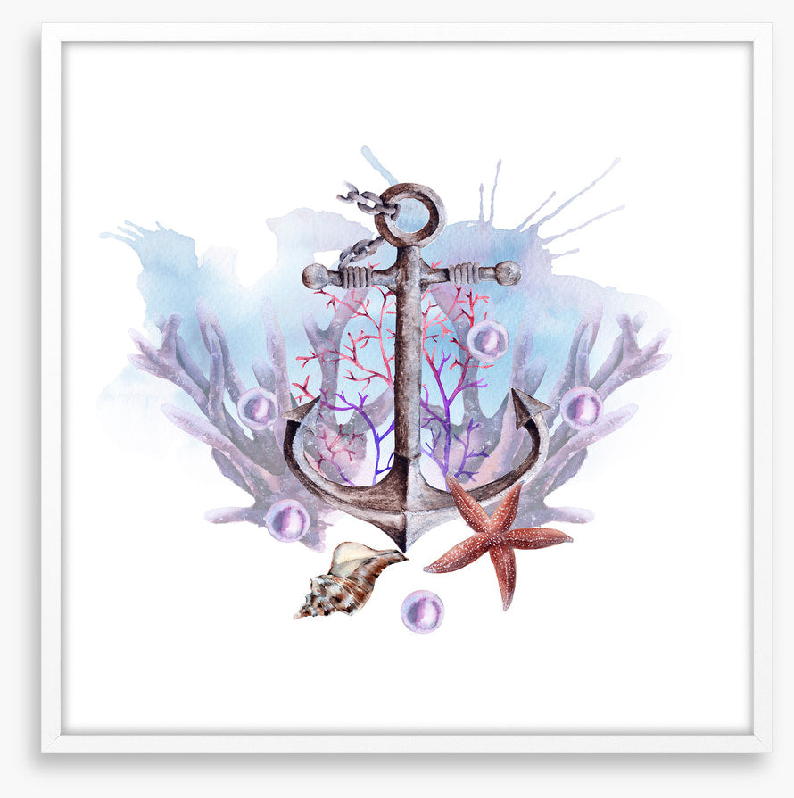 Anchor in the coral