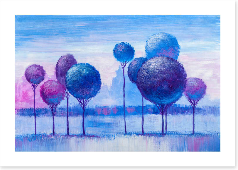 Blue winter grove