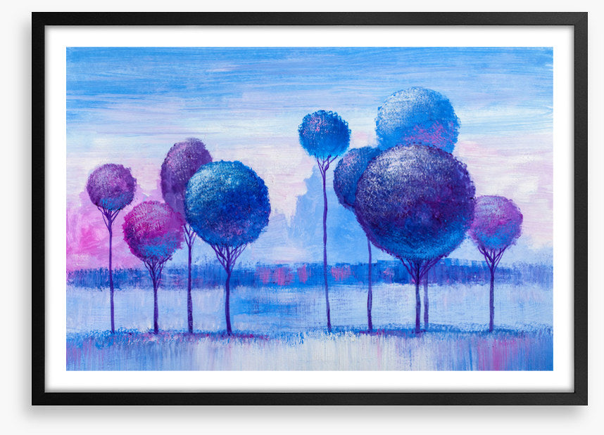 Blue winter grove