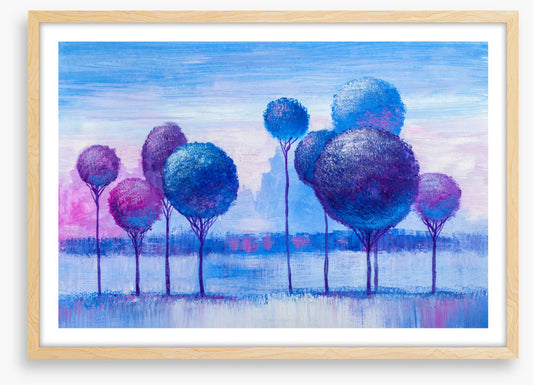 Blue winter grove