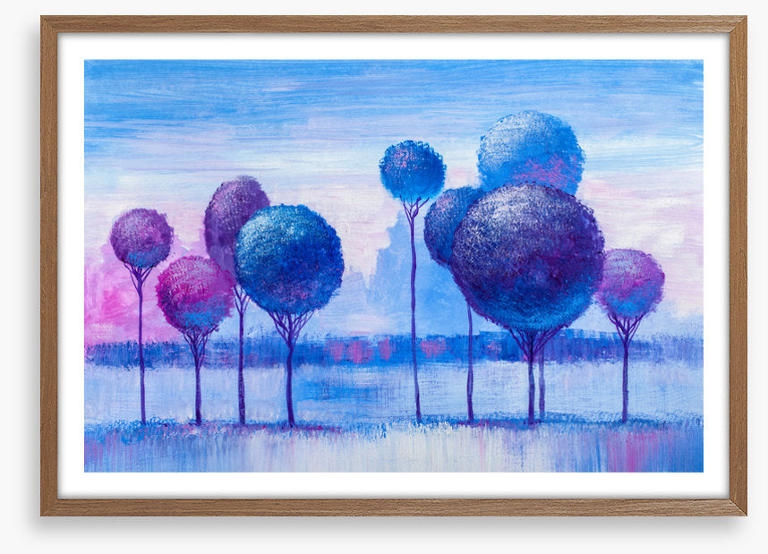Blue winter grove
