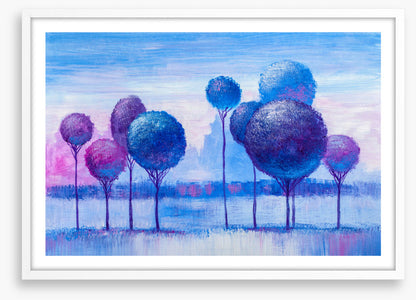 Blue winter grove