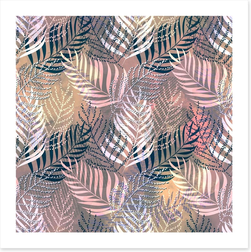 Pink palm fall