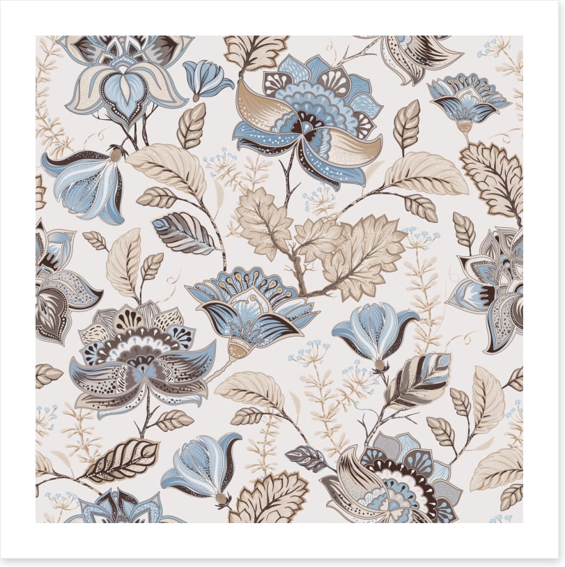 Soft paisley petals