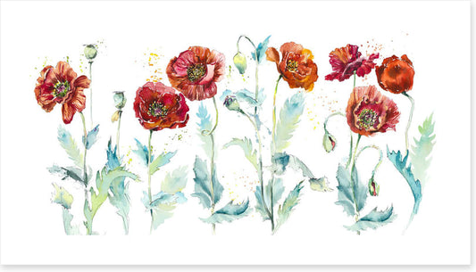 Seven poppies