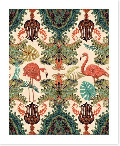 The flamingo garden