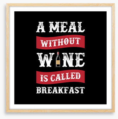 A meal without wine