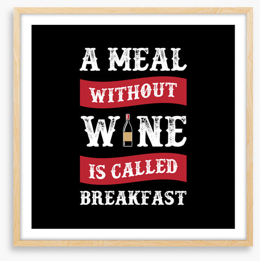 A meal without wine