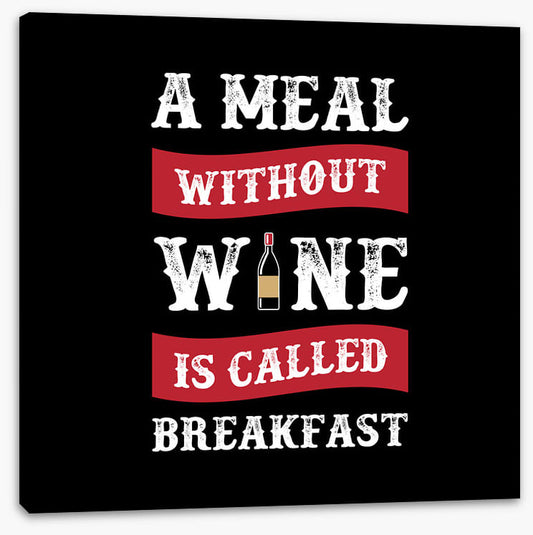 A meal without wine