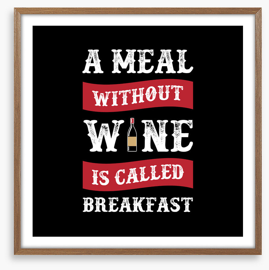 A meal without wine