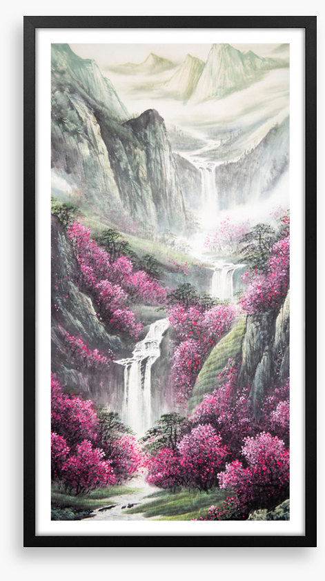 Misty mountain spring
