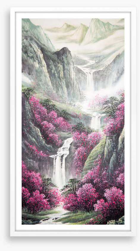 Misty mountain spring