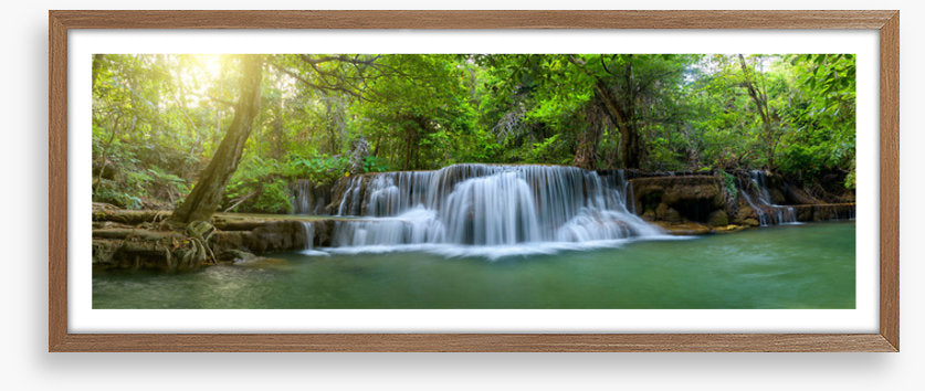Jungle falls panorama