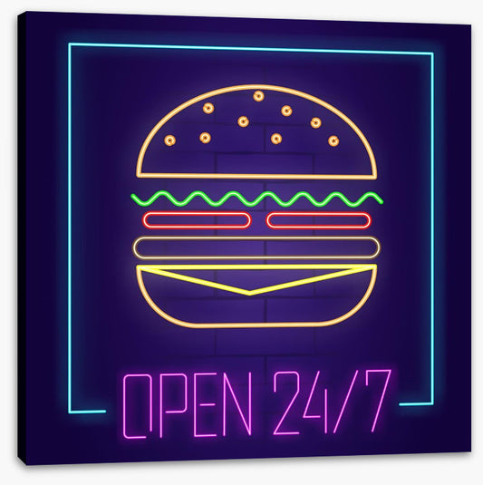Neon burger