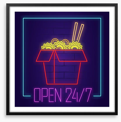 Neon noodles